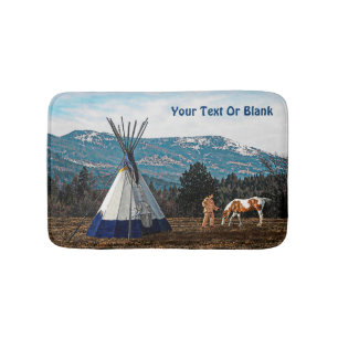 Tapis De Bain Tipi - Camp d'hiver
