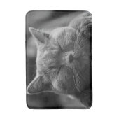 Tapis De Bain Tir gris faisant une sieste de tête de chat (Devant (Vertical))