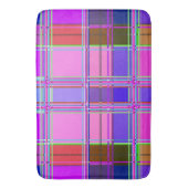 Tapis De Bain Tissu à motif tartan rose Madras (devant Vertical)
