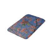Tapis De Bain Tissu floral, bleu (Angle)