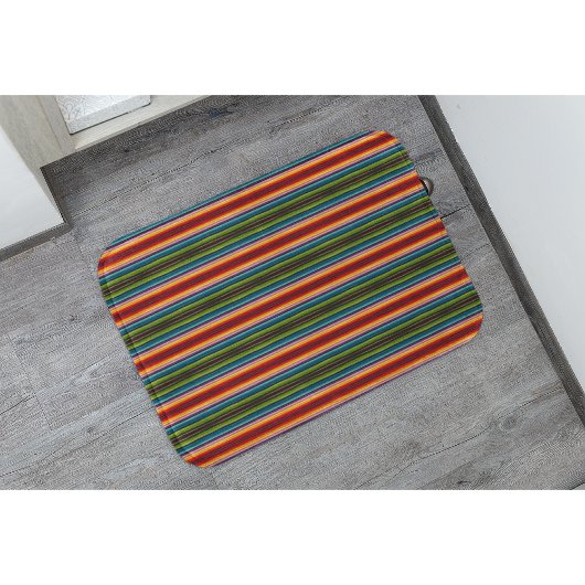 Tapis De Bain Tissu psychédélique motif mexicain