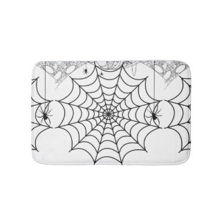 Tapis De Bain Toile d'araignée effrayante Halloween