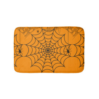 Tapis De Bain Toile d'araignée effrayante Halloween