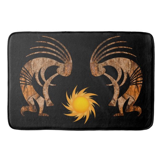 Tapis De Bain Toile Kokopellis Sud-Ouest (Devant)
