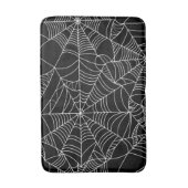 Tapis De Bain Toiles d'araignées noires et blanches Halloween (Devant (Vertical))