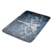 Tapis De Bain Toit bleu Eiffel Grunge Bain Mat (Angle)