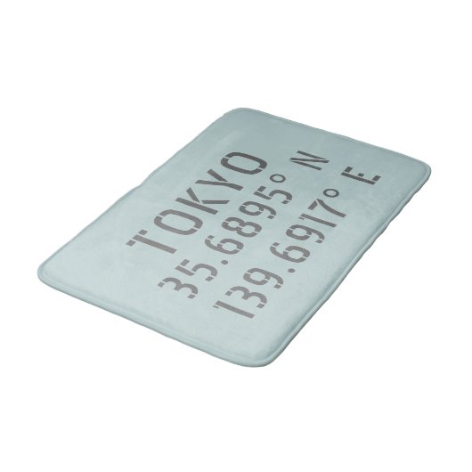 Tapis De Bain Tokyo Latitude Longitude (Angle)