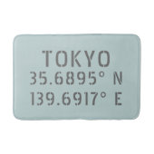 Tapis De Bain Tokyo Latitude Longitude (Devant)