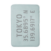 Tapis De Bain Tokyo Latitude Longitude (Devant (Vertical))