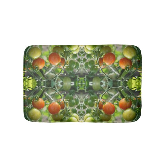Tapis De Bain Tomates cerises de jardin Nature Abstraite (Devant)