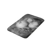 Tapis De Bain Tomates De Jardin En Noir Et Blanc (Angle)