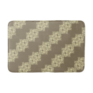 Tapis De Bain Tonalité Brown de la Terre artistique Fancy Diagon