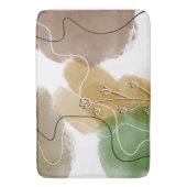 Tapis De Bain Tonalité de la Terre d'extraction botanique (devant Vertical)