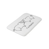 Tapis De Bain Tonnerre d'animal de porc (Angle)