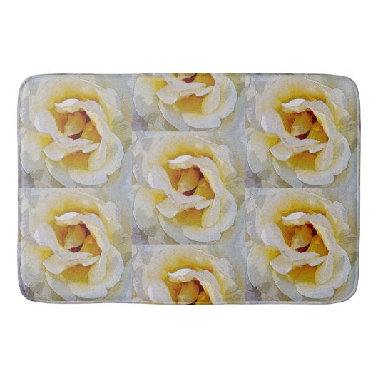 Tapis De Bain tons blanc à jaune (Devant)