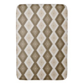Tapis De Bain Tons de motif diamant brun (devant Vertical)