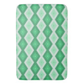 Tapis De Bain Tons de motif diamant vert (devant Vertical)