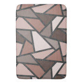 Tapis De Bain Tons de motif en vitrail marron (devant Vertical)