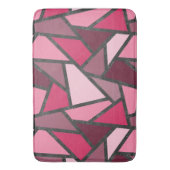 Tapis De Bain Tons de motif en vitrail rose (devant Vertical)