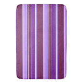 Tapis De Bain Tons de rayures violettes (devant Vertical)
