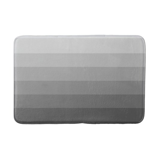 Tapis De Bain Tons Gris Ombre Gradient (Devant)