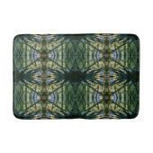 Tapis De Bain Tons tropicaux Vert Abstrait (Devant)