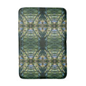 Tapis De Bain Tons tropicaux Vert Abstrait (Devant (Vertical))