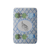 Tapis De Bain Topiacé Bleu Gingembre Jarre Tapis (Devant (Vertical))