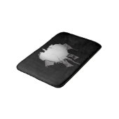 Tapis De Bain Torn Volley Black Bath Mat (Angle)