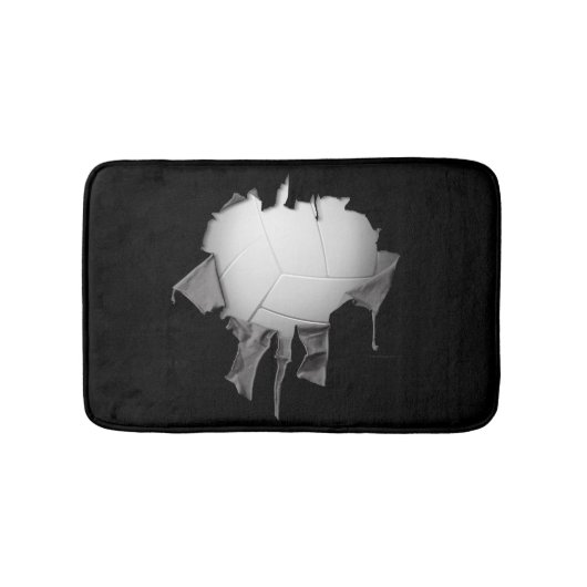Tapis De Bain Torn Volley Black Bath Mat (Devant)