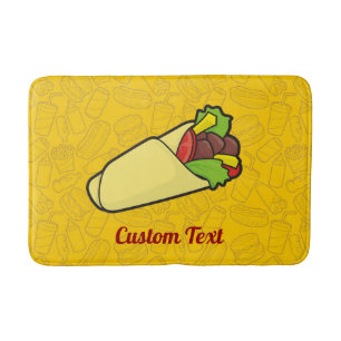 Tapis De Bain Tortilla Sandwich Envelopper Salle de bain Mat