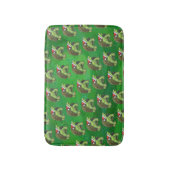 Tapis De Bain Tortue à Santa Chapeau sur Vert (Devant (Vertical))