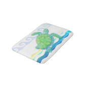 Tapis De Bain Tortue bleue et verte (Angle)
