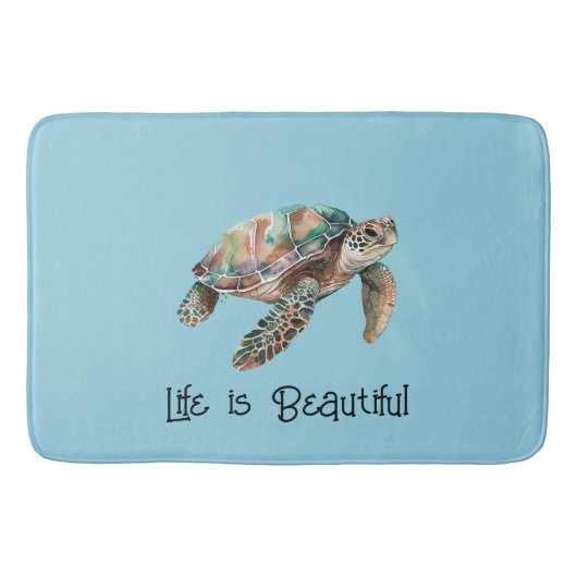 Tapis De Bain Tortue de mer Gold Dream (Devant)