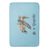 Tapis De Bain Tortue de mer Gold Dream (devant Vertical)