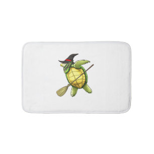 Tapis De Bain Tortue de mer sorcière Dab Drôle Halloween Horreur
