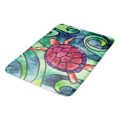 Tapis De Bain Tortue de mer tropicale (Angle)