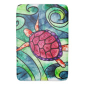 Tapis De Bain Tortue de mer tropicale (devant Vertical)