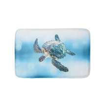 Tortue de mer turquoise scintillante | Côtière