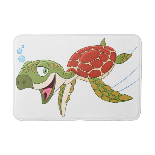 Tapis De Bain Tortue heureuse (Devant)