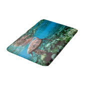 Tapis De Bain Tortue sous-marine tropicale (Angle)