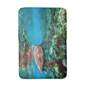 Tapis De Bain Tortue sous-marine tropicale (Devant (Vertical))