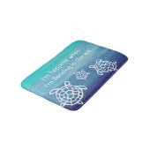 Tapis De Bain Tortues de mer de Honu d'océan (Angle)