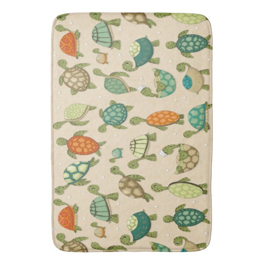 Tapis De Bain Tortues de plage (devant Vertical)