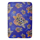 Tapis De Bain Tortues marines Batik Art Africain (devant Vertical)