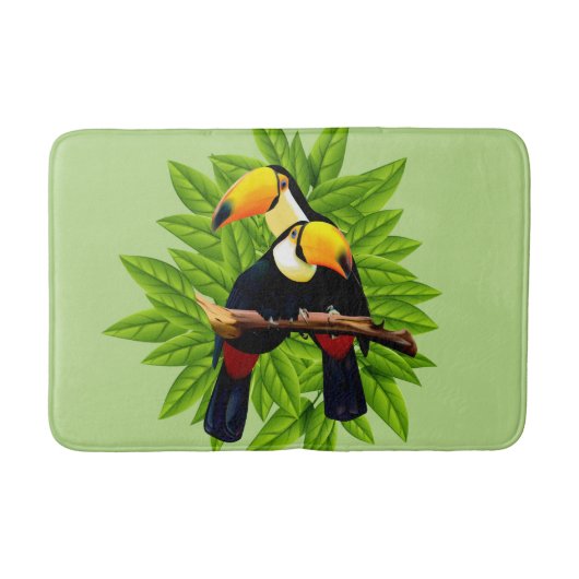 Tapis De Bain Toucan Duo Green (Devant)