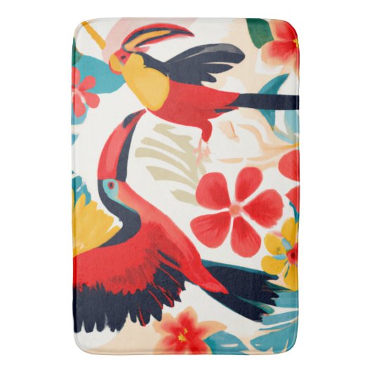Tapis De Bain Toucans en Paradise Bain d'art tropical (devant Vertical)