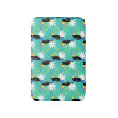 Tapis De Bain Toucans sur Turquoise (Devant (Vertical))