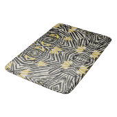 Tapis De Bain Touches de couleur et lignes dynamiques (Angle)