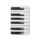 Tapis De Bain Touches de piano vieilles (Devant (Vertical))